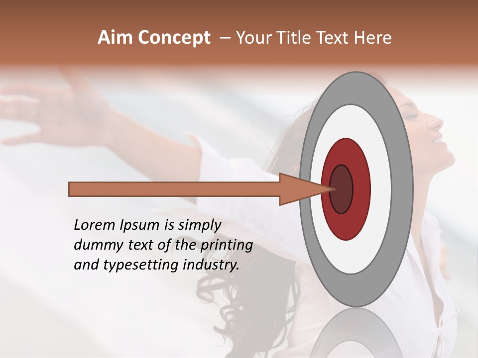 Nature Woman Beach PowerPoint Template