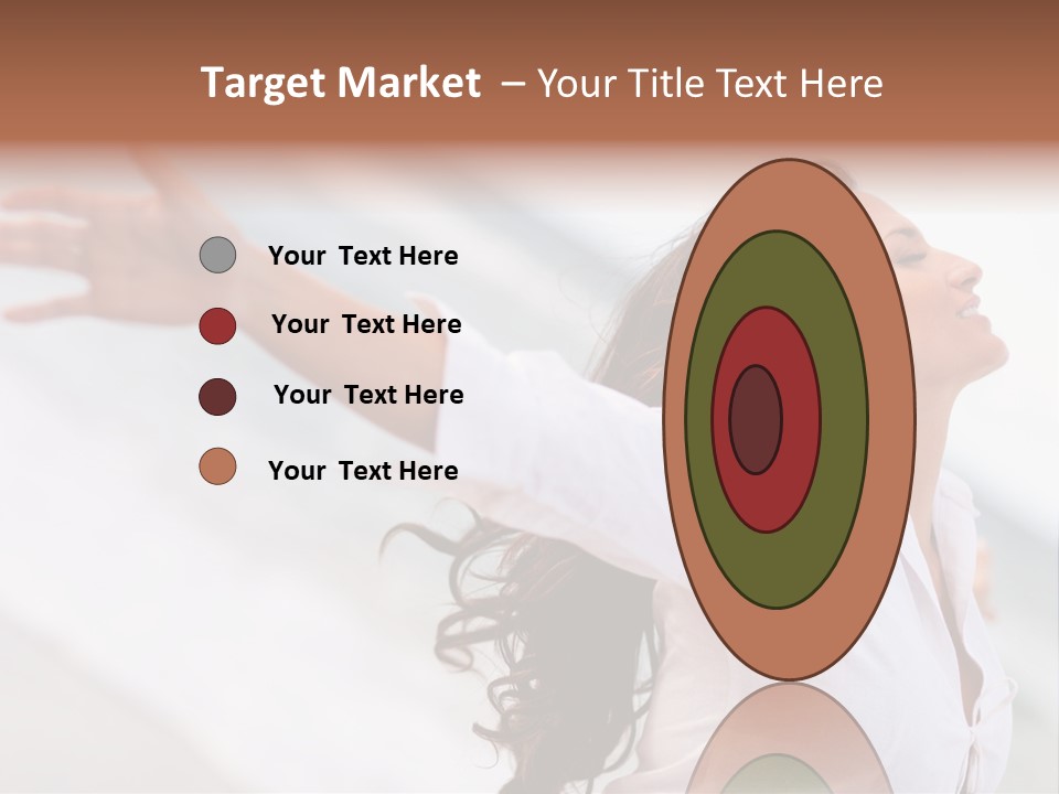 Nature Woman Beach PowerPoint Template