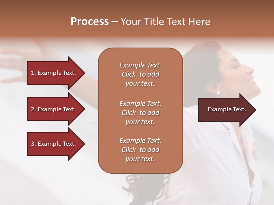 Nature Woman Beach PowerPoint Template