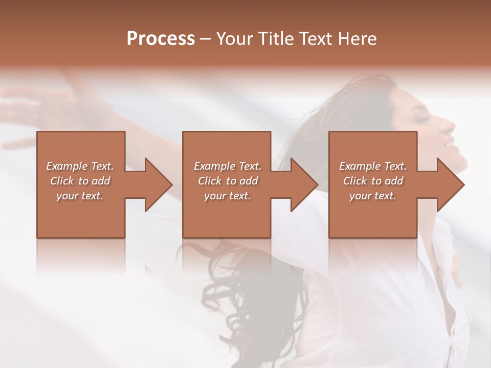 Nature Woman Beach PowerPoint Template