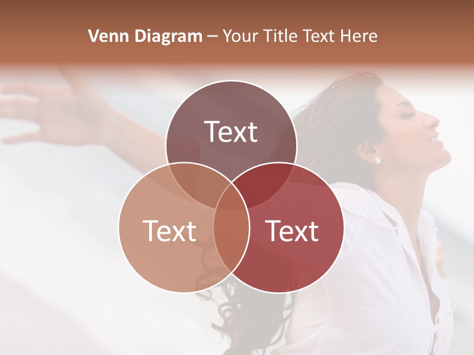 Nature Woman Beach PowerPoint Template