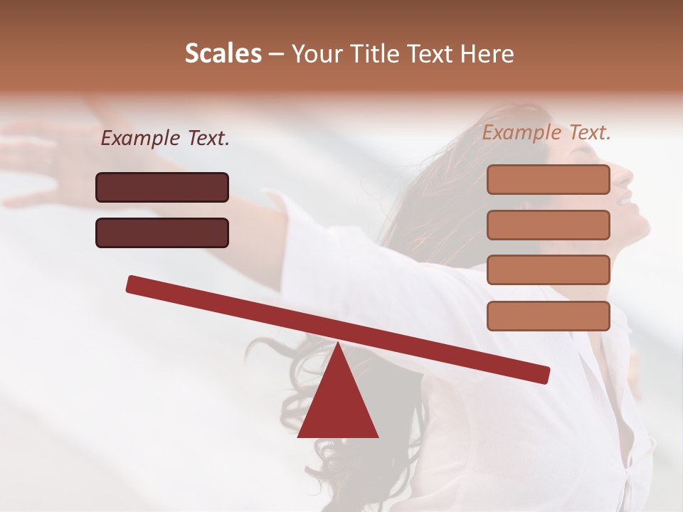 Nature Woman Beach PowerPoint Template