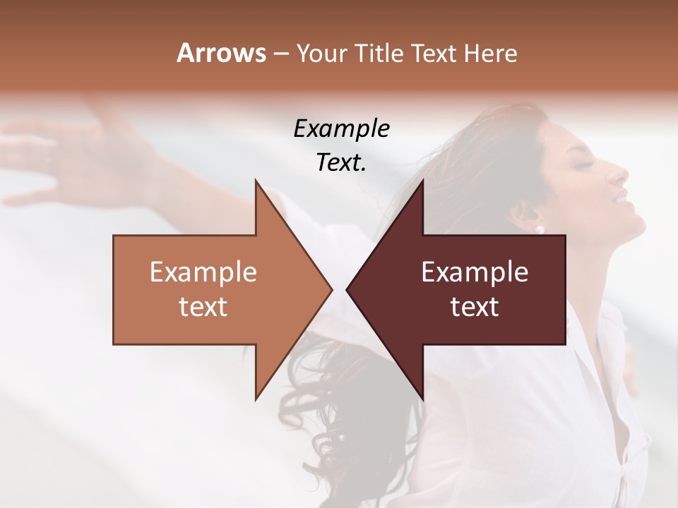 Nature Woman Beach PowerPoint Template