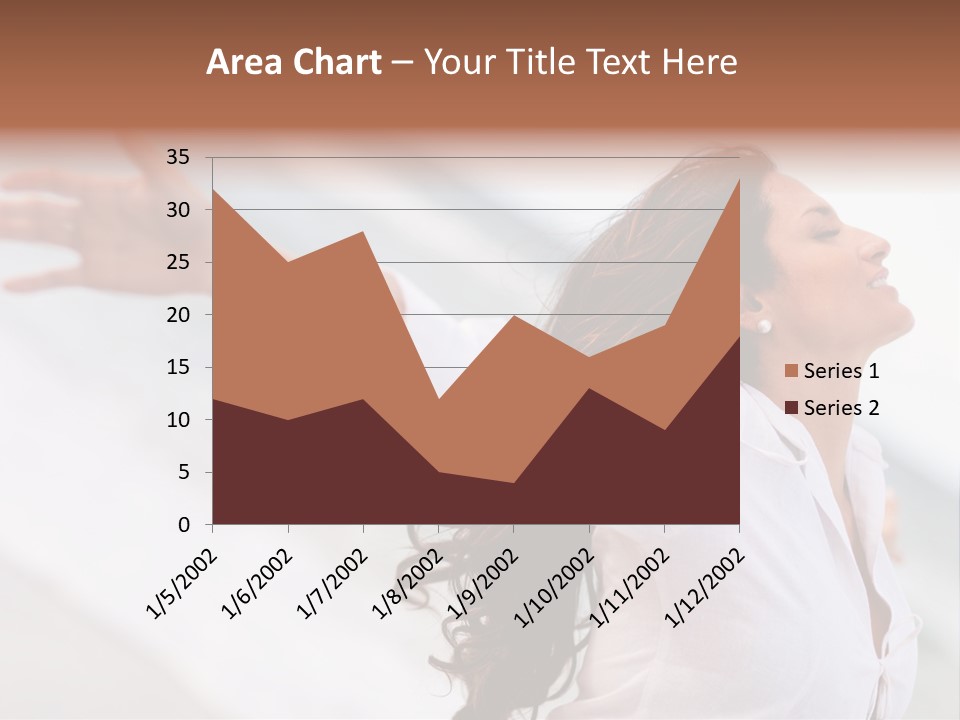 Nature Woman Beach PowerPoint Template