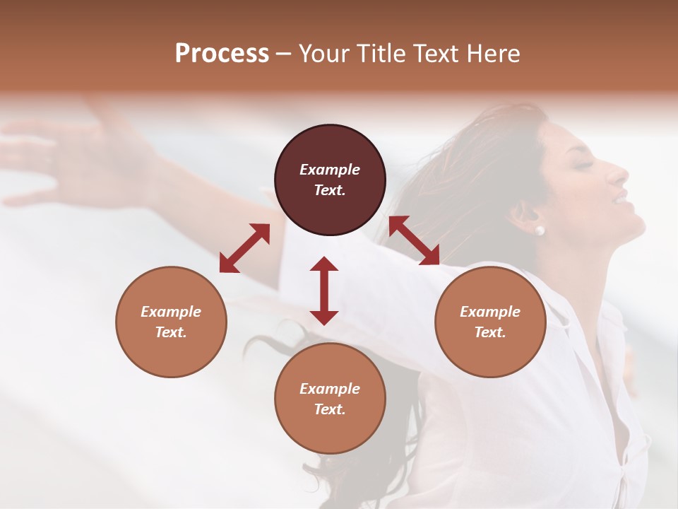 Nature Woman Beach PowerPoint Template