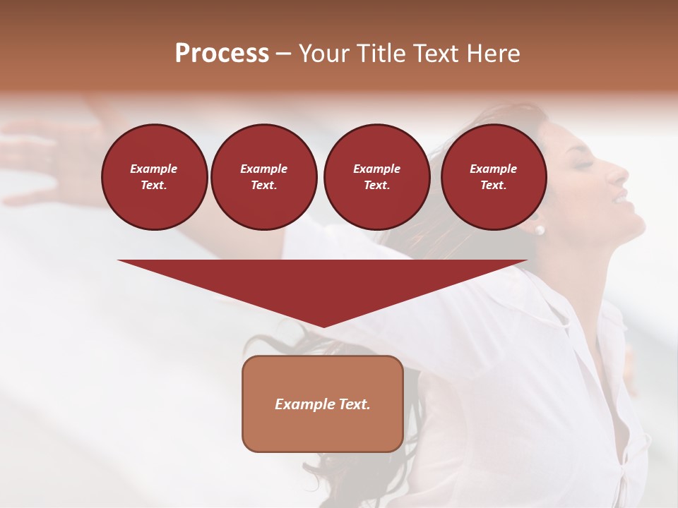 Nature Woman Beach PowerPoint Template