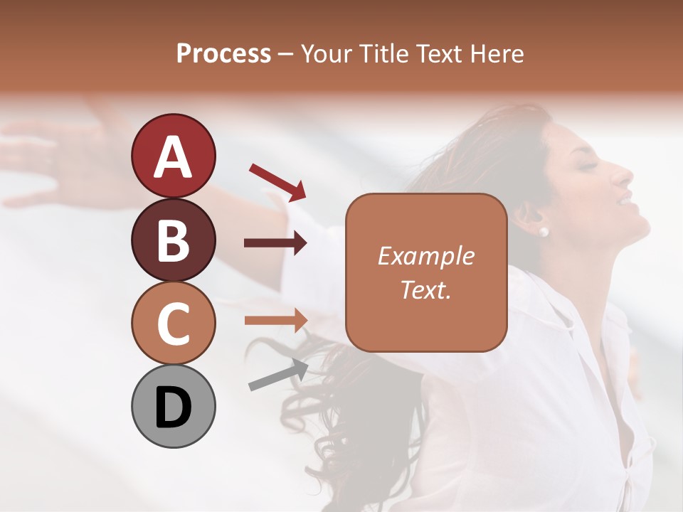 Nature Woman Beach PowerPoint Template