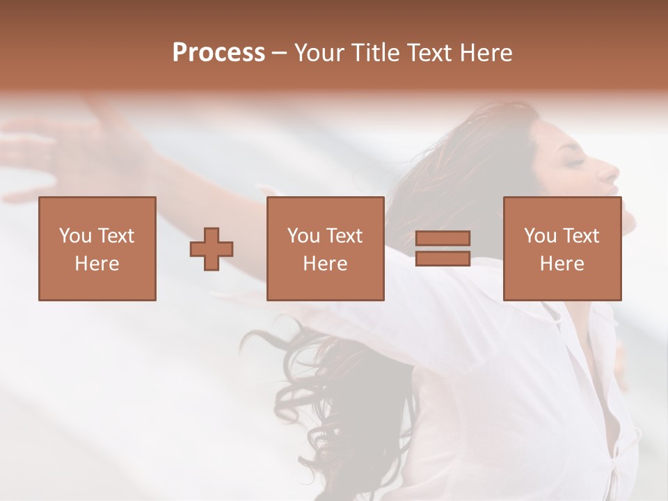 Nature Woman Beach PowerPoint Template