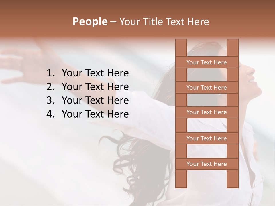 Nature Woman Beach PowerPoint Template