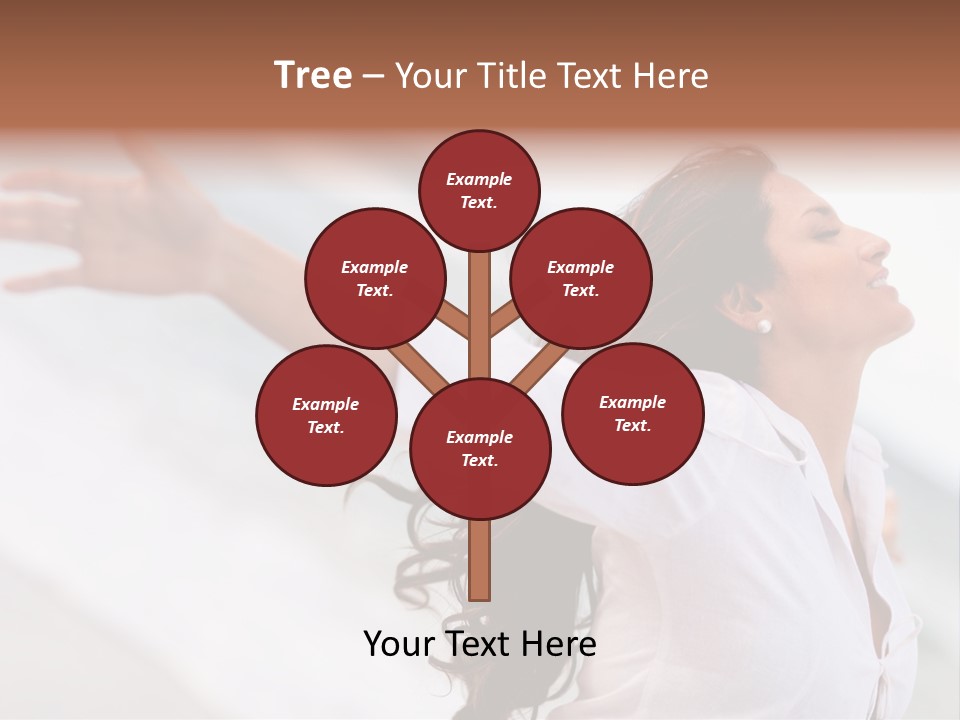 Nature Woman Beach PowerPoint Template