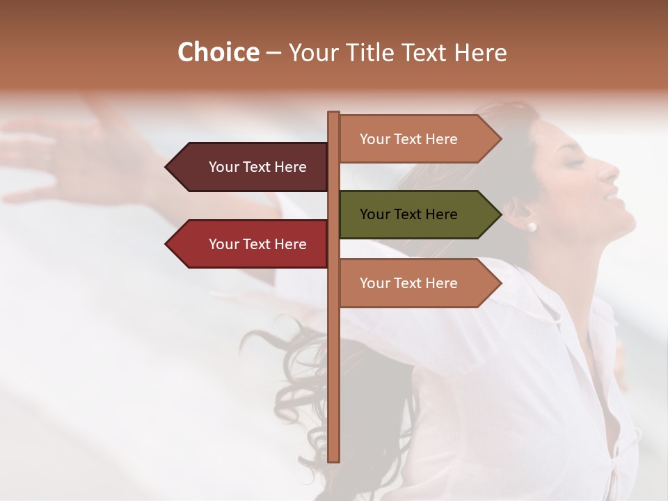 Nature Woman Beach PowerPoint Template