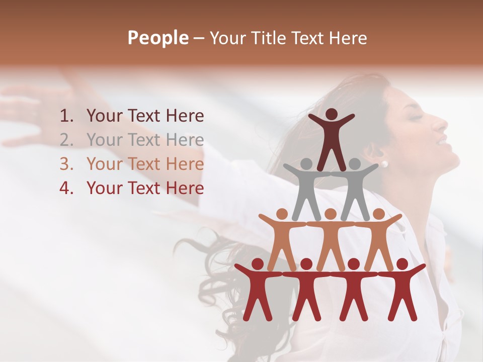 Nature Woman Beach PowerPoint Template