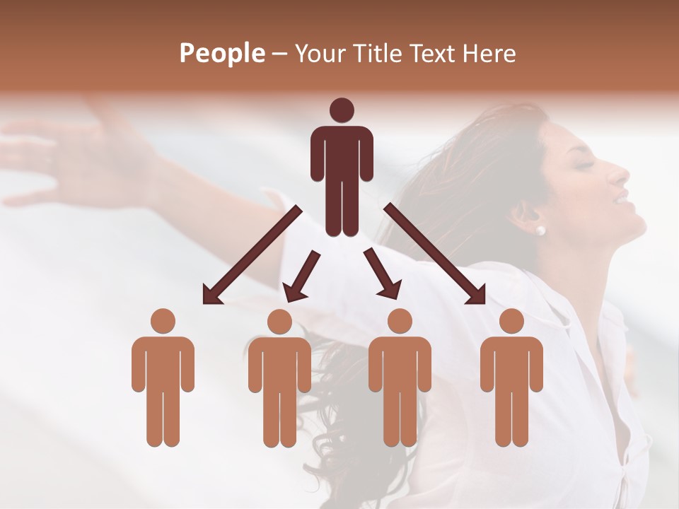 Nature Woman Beach PowerPoint Template