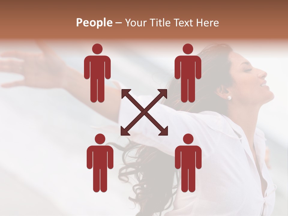 Nature Woman Beach PowerPoint Template