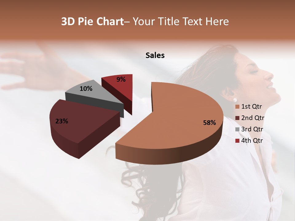 Nature Woman Beach PowerPoint Template