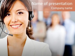 Telephone Service Client PowerPoint Template