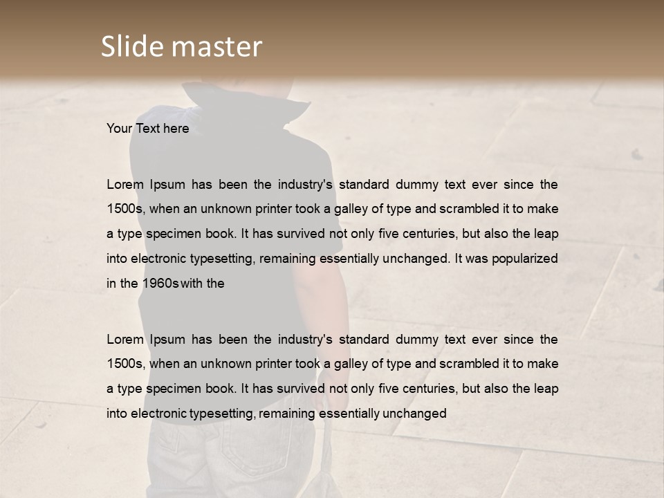 Outdoor Jeans Broody PowerPoint Template