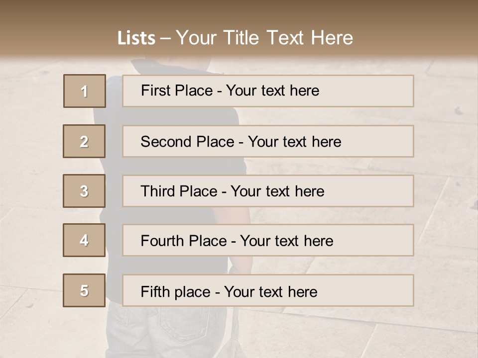 Outdoor Jeans Broody PowerPoint Template