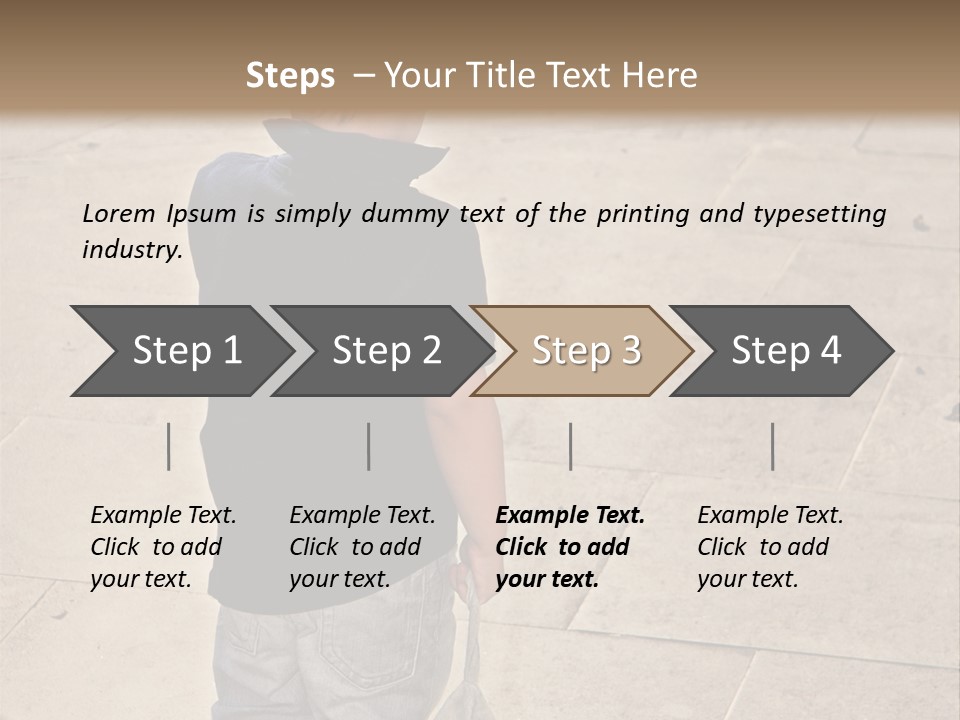 Outdoor Jeans Broody PowerPoint Template