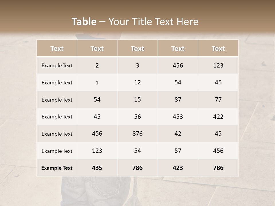 Outdoor Jeans Broody PowerPoint Template