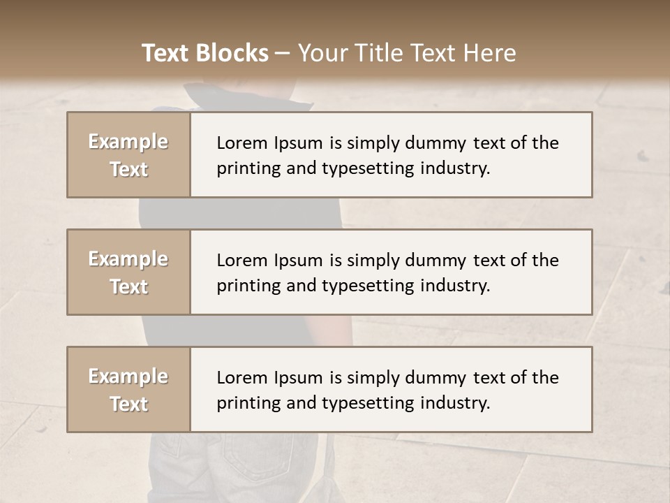 Outdoor Jeans Broody PowerPoint Template