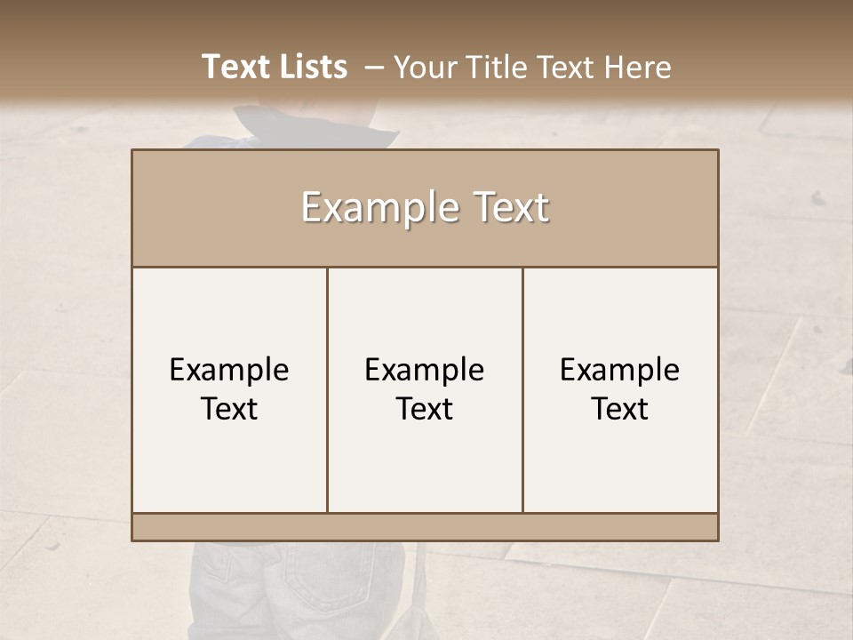 Outdoor Jeans Broody PowerPoint Template