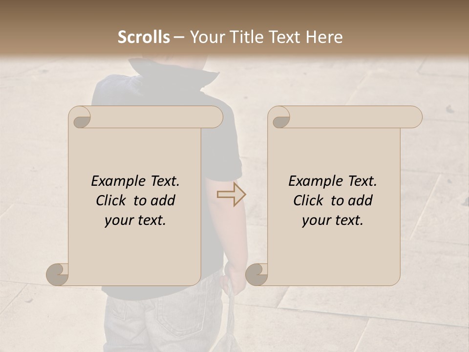 Outdoor Jeans Broody PowerPoint Template