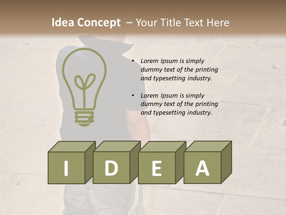 Outdoor Jeans Broody PowerPoint Template