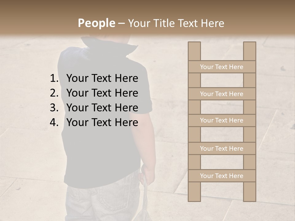 Outdoor Jeans Broody PowerPoint Template