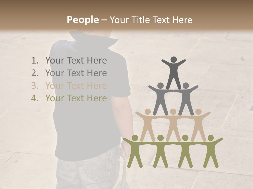 Outdoor Jeans Broody PowerPoint Template