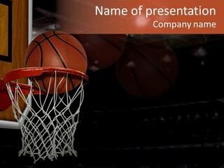 Hardwood Victory Triumph PowerPoint Template