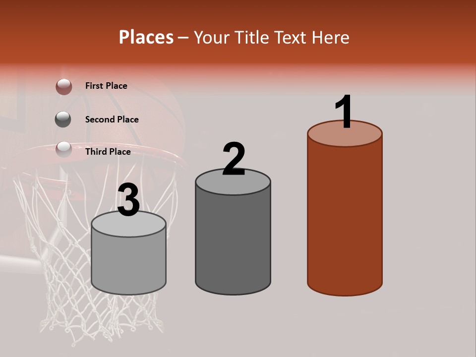 Hardwood Victory Triumph PowerPoint Template