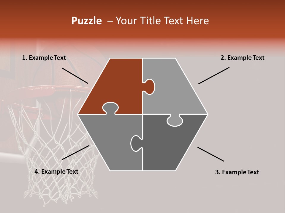 Hardwood Victory Triumph PowerPoint Template