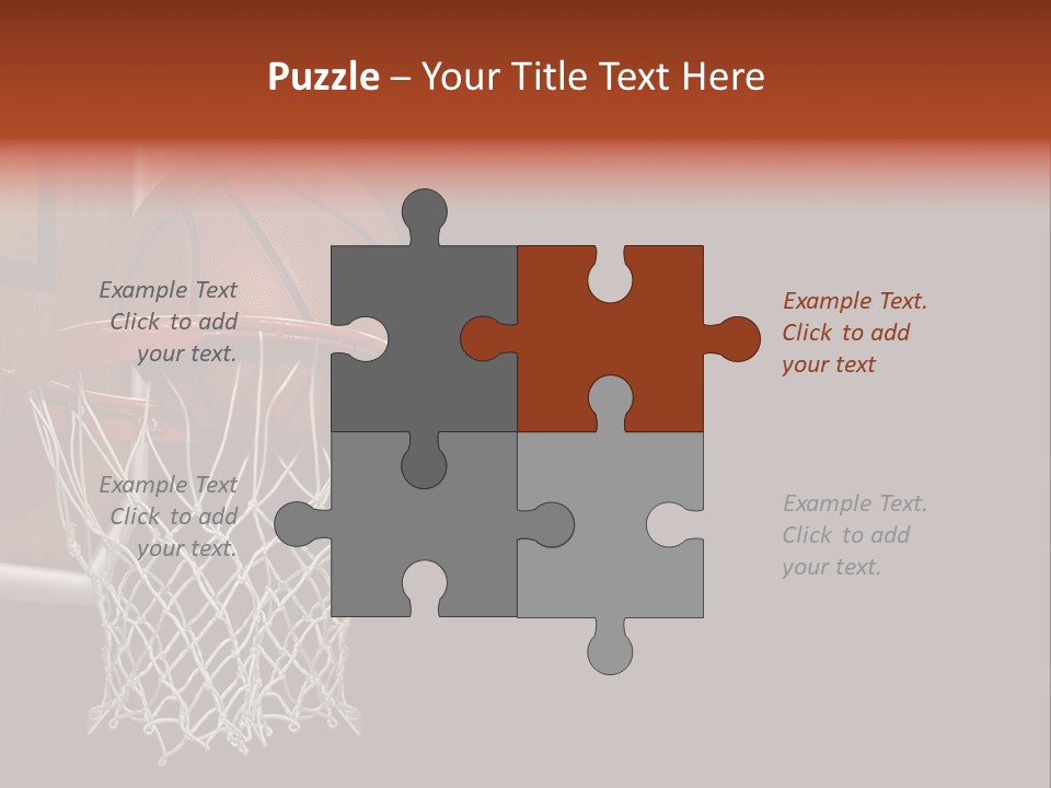 Hardwood Victory Triumph PowerPoint Template