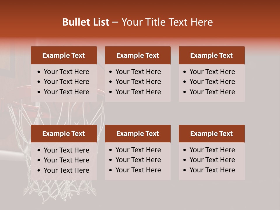 Hardwood Victory Triumph PowerPoint Template