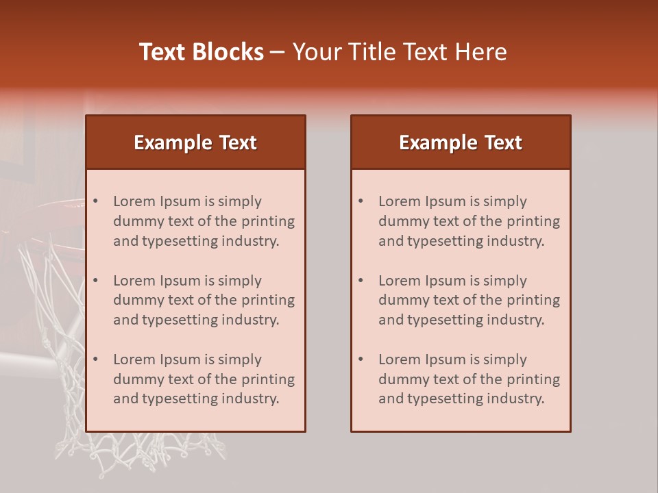 Hardwood Victory Triumph PowerPoint Template