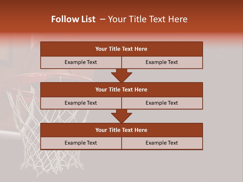 Hardwood Victory Triumph PowerPoint Template