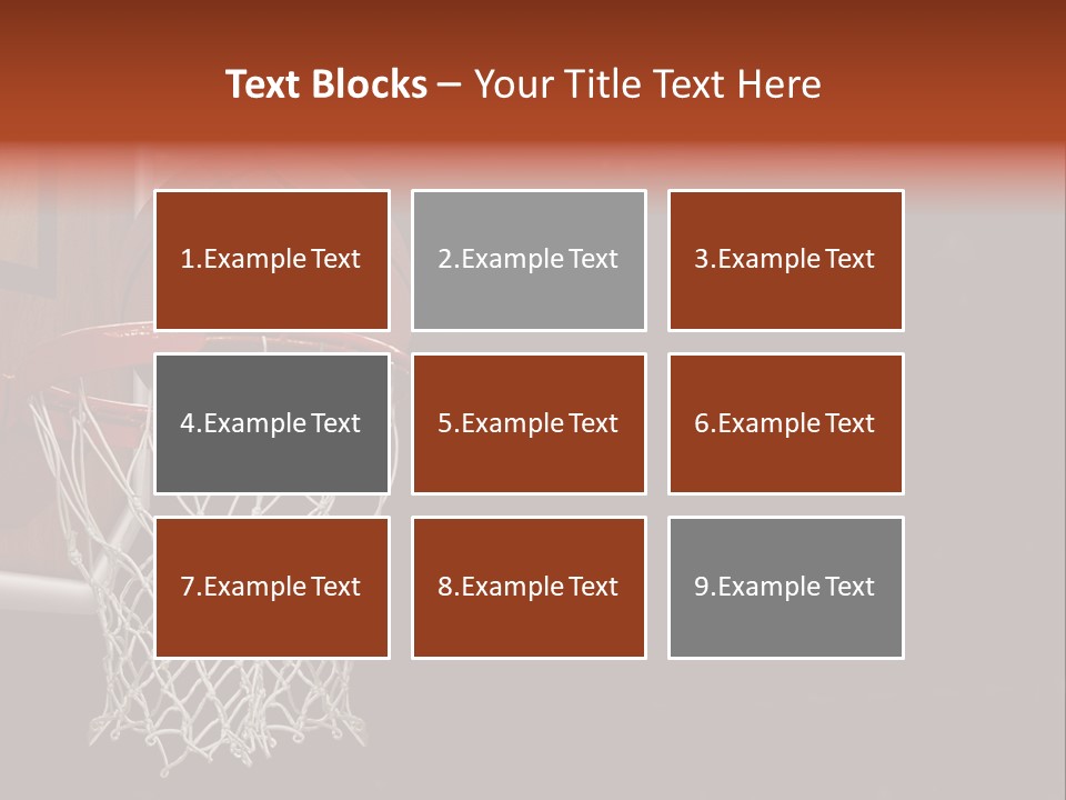 Hardwood Victory Triumph PowerPoint Template