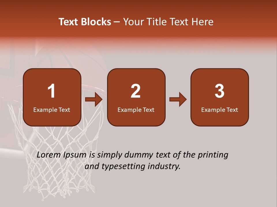Hardwood Victory Triumph PowerPoint Template