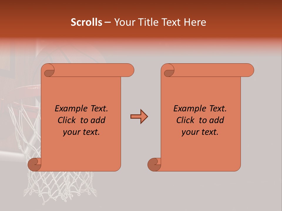 Hardwood Victory Triumph PowerPoint Template