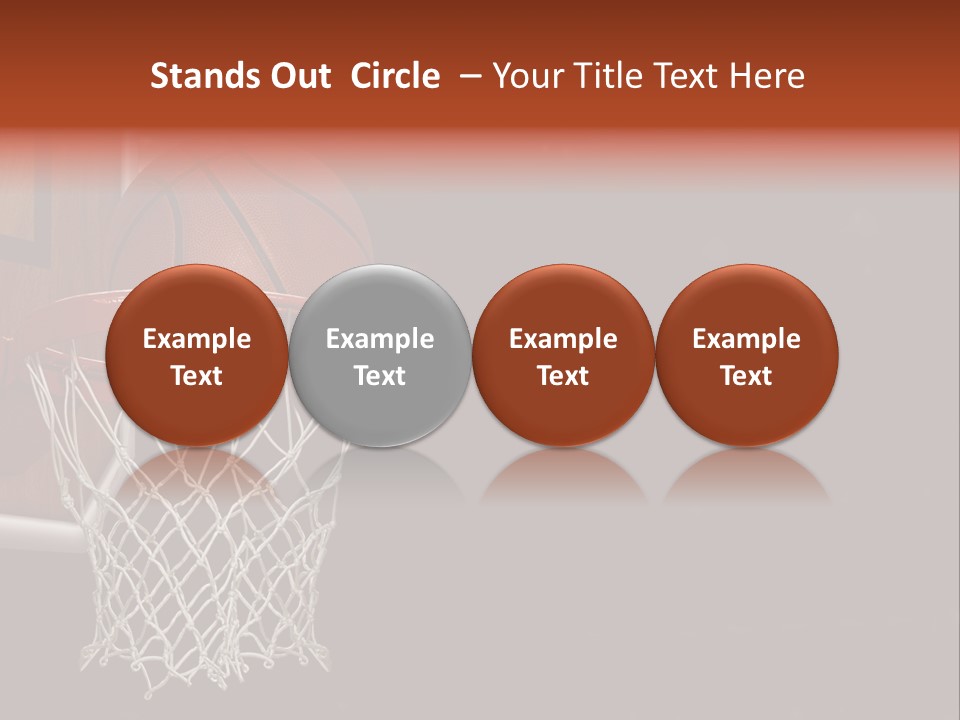 Hardwood Victory Triumph PowerPoint Template