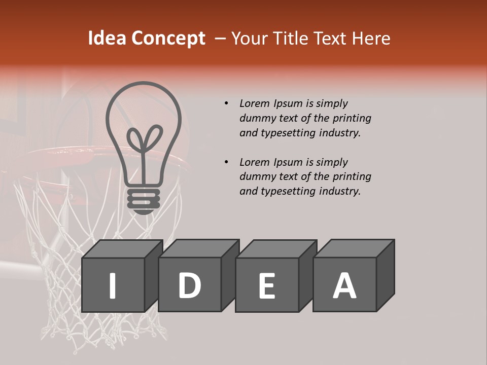 Hardwood Victory Triumph PowerPoint Template