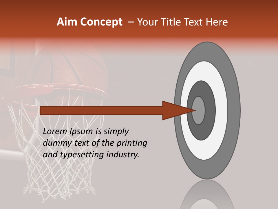 Hardwood Victory Triumph PowerPoint Template