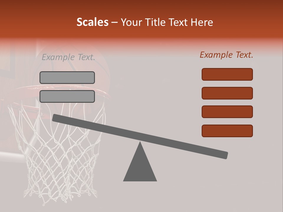 Hardwood Victory Triumph PowerPoint Template