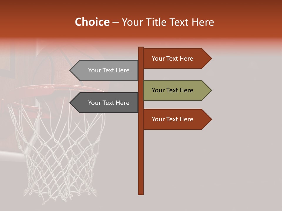 Hardwood Victory Triumph PowerPoint Template
