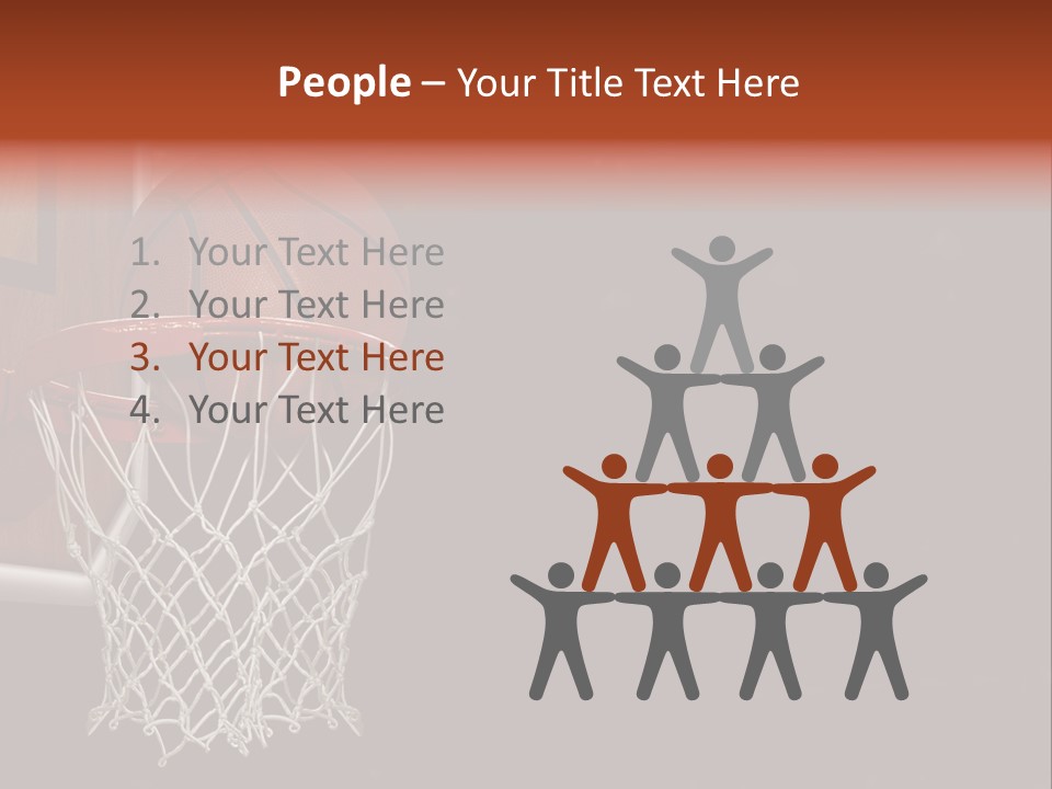 Hardwood Victory Triumph PowerPoint Template