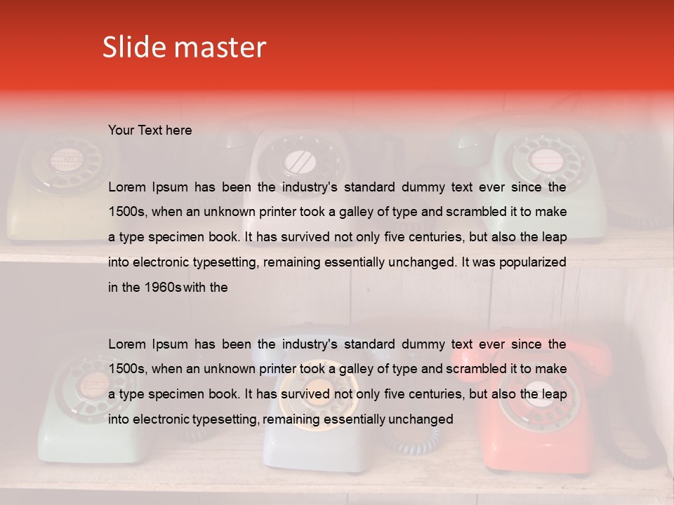 Conventional Style Phone PowerPoint Template