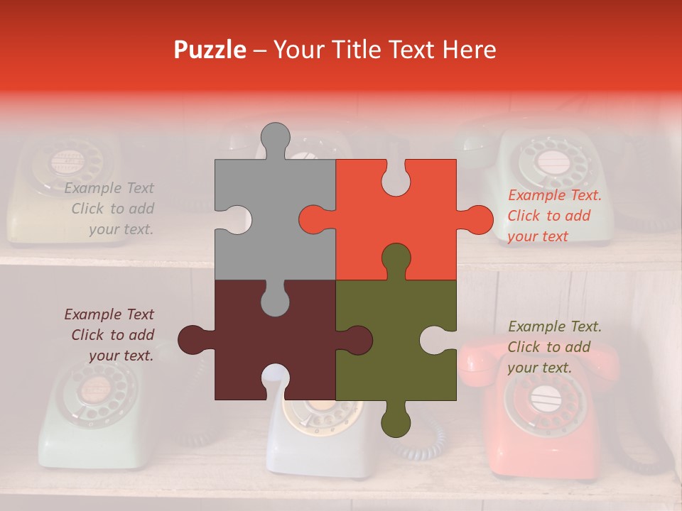 Conventional Style Phone PowerPoint Template