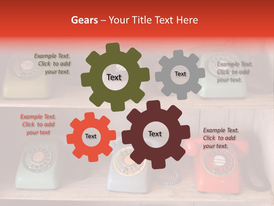 Conventional Style Phone PowerPoint Template