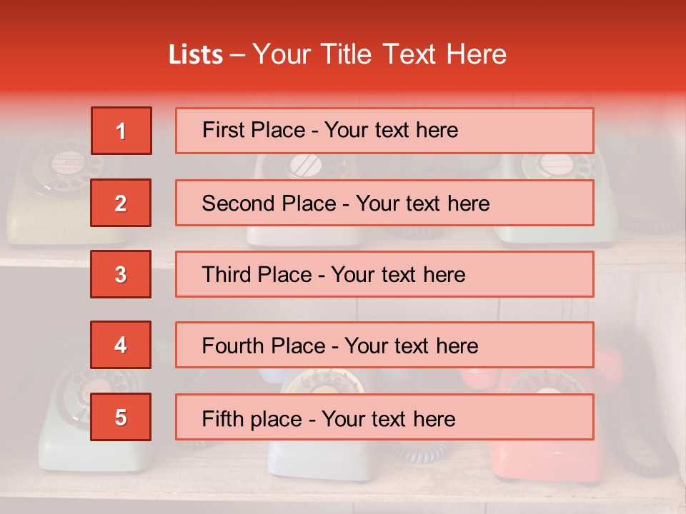 Conventional Style Phone PowerPoint Template